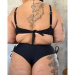 Biquini Plus Size Fio Duplo Caribe Preto 0138.01