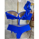 Biquíni Plus Size Alça Removível Azul com calcinha laço 0129.16