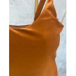 Maiô Plus Size Sereia Terracota com regulagem nas alças e bojo removível 0167.02