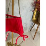 Biquini Meia Taça Caribe Vermelho fio duplo regulagem 