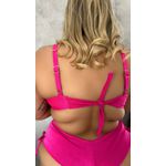 Biquini Meia Taça Caribe Rosa Choque fio duplo regulagem 0138.72