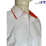 Camisa Manga Longa Colarinho e Viés da Gola Colorido