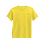 Camiseta de Algodão Masculina Amarela