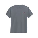 Camiseta de Algodão Masculina Cinza Chumbo