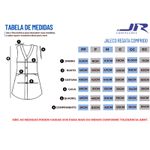 Jaleco Feminino Regata Comprido Branco em Gabardine