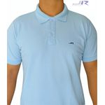 Polo Masculina Azul Bebê Bordada