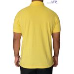Polo Masculino Amarelo Bordada