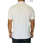 Polo Masculina Branco Bordada