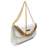 Bolsa Bag Transversal Duas Correntes Branco