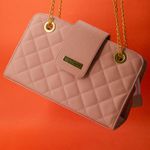 Bolsa Bag Transversal Baú Rosa