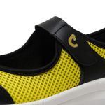 Tênis Boneca Sapatilha Preto Com Amarelo