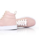 Tênis Sapato Cano Alto Rosa
