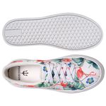 Tênis Sapato Casual Flor Verde