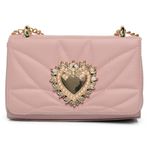 Bolsa Bag Transversal Coração Rosa