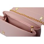 Bolsa Bag Transversal Coração Rosa