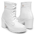 Bota Coturno Salto Alto 
