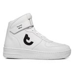Tenis Sapato Cano Alto Unissex Branco