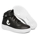 Tenis Sapato Cano Alto Unissex Preto