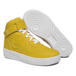 Tenis Sapato Cano Alto Unissex Amarelo