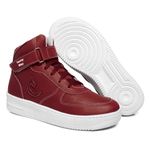 Tenis Sapato Cano Alto Unissex Bordo