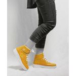Tenis Sapato Cano Alto Unissex Amarelo
