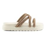 Sandália Papete Flat Birken Feminina Off White