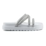 Sandália Papete Flat Birken Feminina Branca