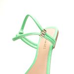Sandália Luna Com Strass Rasteirinha Verde