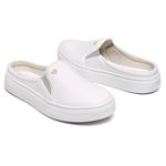 Mule Sapato Slip-On Calce Fácil Branco