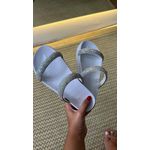 Papete Sandália Feminina Com Strass Branco