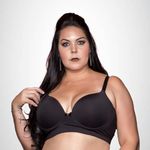 Sutiã Plus Size Reforçado com Bojo com Aro Microfibra Preto