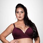 Sutiã Plus Size Reforçado com Bojo com Aro Microfibra Marsala