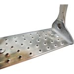 ESTRIBO HÍPICO MILITAR CRAQUELADO ZB INOX PRATA