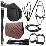 KIT 1 SELA DE SALTO CMAN PRETA COM ARREAMENTO COMPLETO