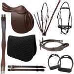 KIT 1 SELA DE SALTO CMAN MARROM COM ARREAMENTO COMPLETO