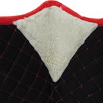 MANTA HÍPICA DE SALTO COM CADARÇO QUADRICULADO VERMELHO