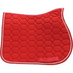 MANTA HÍPICA DE SALTO COM CADARÇO COLMEIA VERMELHO