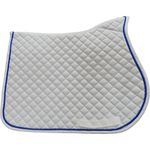 MANTA HÍPICA DE SALTO COM CADARÇO QUADRICULADO BRANCO/AZUL