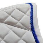 MANTA HÍPICA DE SALTO COM CADARÇO QUADRICULADO BRANCO/AZUL