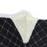 MANTA HÍPICA DE SALTO COM CADARÇO QUADRICULADO BRANCO/AZUL