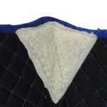 MANTA HÍPICA DE SALTO COM CADARÇO QUADRICULADO AZUL
