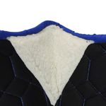 MANTA HÍPICA DE SALTO COM CADARÇO COLMEIA AZUL
