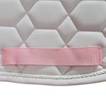 MANTA HÍPICA DE SALTO COM CADARÇO COLMEIA ROSA
