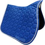 MANTA HÍPICA DE SALTO COM CADARÇO COLMEIA AZUL