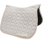 MANTA HÍPICA DE SALTO COM CADARÇO COLMEIA BRANCO/ROSA