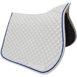 MANTA HÍPICA DE SALTO COM CADARÇO QUADRICULADO BRANCO/AZUL