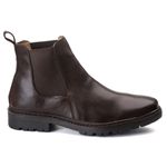 Bota Masculina Sem Cadarço De Couro Látego 2 Marrom Café Cano Médio Ac Ferraz Moderna Classica Resistente