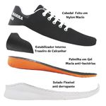 Tenis Feminino Drop Set Branco para Treino Atividade Fisica Academia Esportivo Conforto Sola Macia com Palmilha em Gel