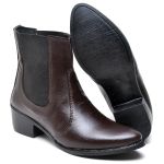 Bota Feminina Cano Curto Salto Baixinho BT050 Friozinho Moda Inverno Bota Modinha