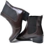 Bota Feminina Cano Curto Salto Baixinho BT050 Friozinho Moda Inverno Bota Modinha